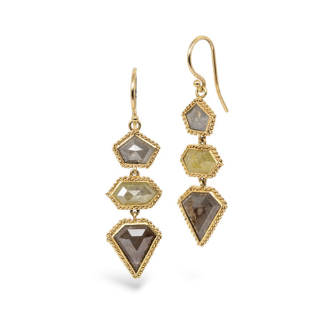 Colorful Diamond earrings