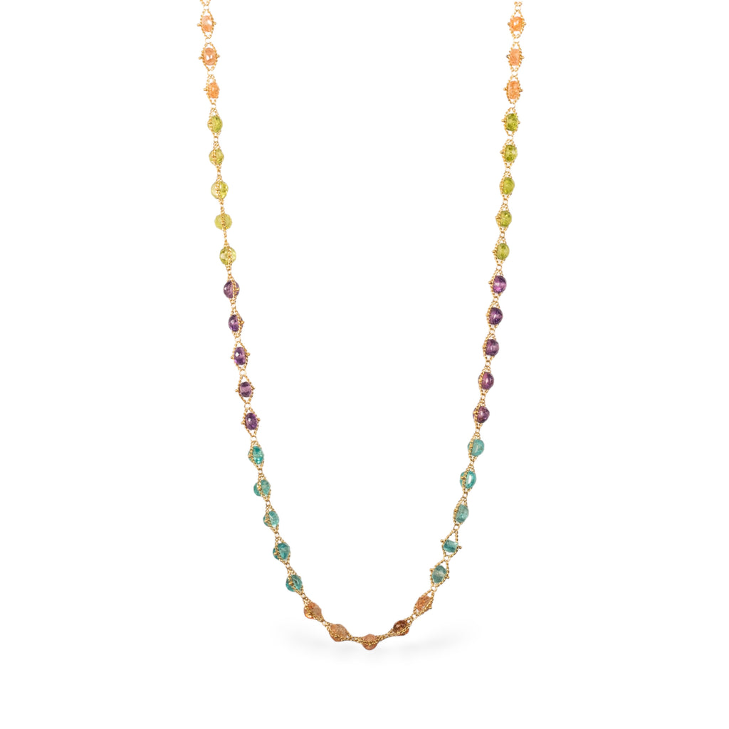 Woven Multi Color Necklace - Main Image