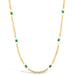 Emerald Whisper Chain Necklace in 18k Gold