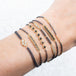 Mixed metals bracelet stack