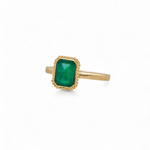 Emerald and Gold Ring