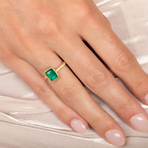 Emerald and Gold Ring