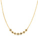 Grey Diamond Textile Row Necklace in 18k Gold