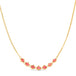 Spinel Textile Row Necklace in 18k Gold