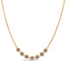 Tanzanite Textile Row Necklace in 18k Gold