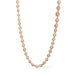 Woven pink opal necklace