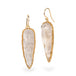 Icicle earrings on white