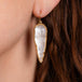 Icicle earrings close up
