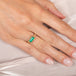 Emerald and 18k Gold Ring