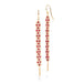 Ruby Textile Earrings in 18k Gold
