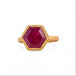 Ruby and gold ring