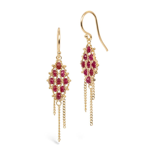 Ruby earrings
