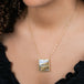 Rutilated Quartz and 18k Gold necklace