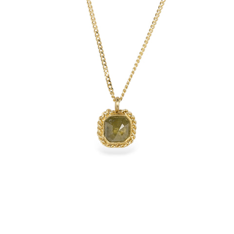Diamond and 18k gold necklace