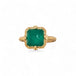 Emerald and gold ring
