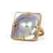 Square mabe pearl on white