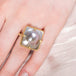 Square mabe pearl on model
