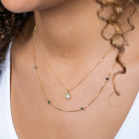 Diamond and 18k Gold Necklace