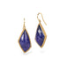 Tanzanite and gold earrings