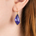 Tanzanite and gold earrings