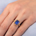 Tanzanite ring on model