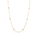 Textile gold necklace silver diamond on white background