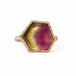 18k Gold Watermelon Tourmaline ring