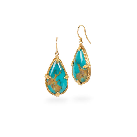 Turquoise Teardrop Earrings