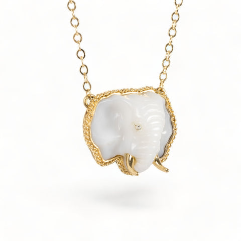White elephant side view