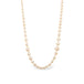 Woven cascading akoya pearl necklace