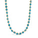 London Blue Topaz Woven Necklace in 18k Gold