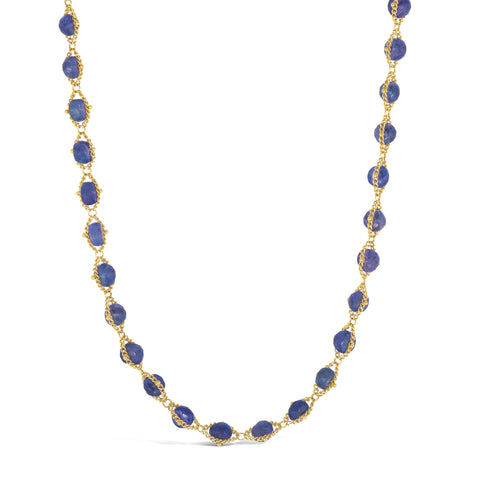 Woven Tanzanite Necklace