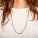 Woven Tourmaline necklace on model