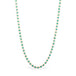 18k yellow gold and turquoise bead chain necklace.