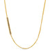 Asymmetrical Woven Station Necklace in Champagne Diamond