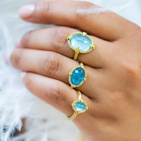 Petite Aquamarine Ring