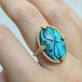 Carved Labradorite Ring