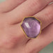 Geometric Amethyst Ring