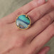Boulder Opal Lagoon Ring