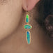 Australian opal and 18k gold earrings video