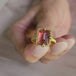 Sunstone and gold ring