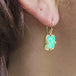 Ethiopian Opal and Gold Earrings