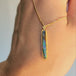 Elongated Boulder Opal Necklace