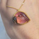 Carved Tourmaline Parrot Necklace