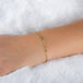 Blue Diamond Whisper Chain Bracelet in 18k Gold