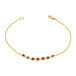 Ruby Row Bracelet in 18k Gold