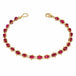 Ruby Textile Bracelet in 18k Gold