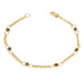 Black Diamond Whisper Chain Bracelet in 18k Gold