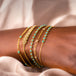 Amali-Textile Bracelet in Turquiose