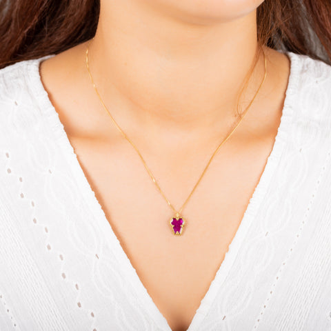 Petite Ruby Necklace